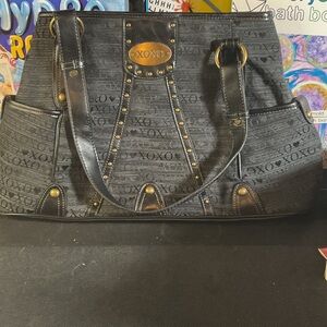 XOXO Black and Gold Shoulder Bag